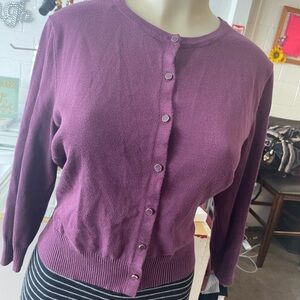 Cynthia Rowley Plum Cardigan